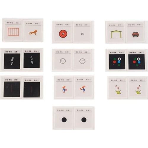 20Pcs Ophthalmic Synoptophore Trainer Training Cards Vision Stereo Convergence Simultaneous Perceptio Tool Parts Accessories