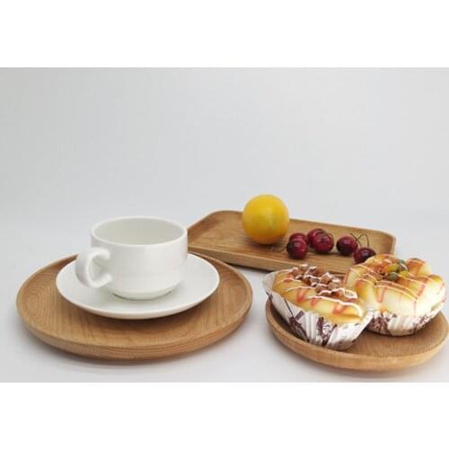 Appetizer Wood Plate Serving Tray Wooden Steak Plate 3PCS