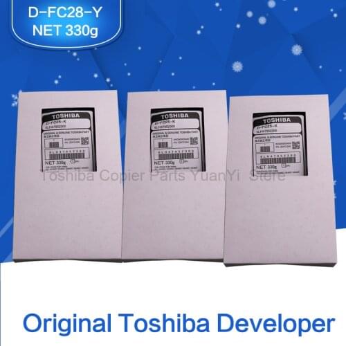 3PCS FC28 Developer For Original Toshiba Copier Model FC-2330C 2830C 2820C 2530C 3530C Yellow color D-FC28-Y 6LH47947000