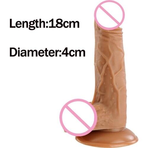 4cm Huge Dildofor Women Soft Flexible Silicone Penis For Female Male Masturbation Realistic Blood Vessel Big Dick Sexual Toys
