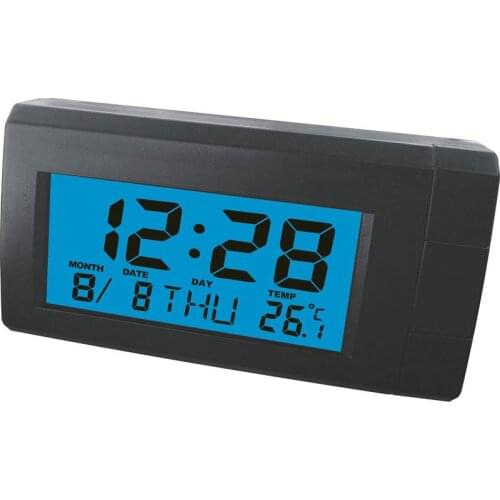 Car Automobile watch Digital Clock Mini Auto Watch Automotive Month Date Backlight Decoration Ornament Car Styling