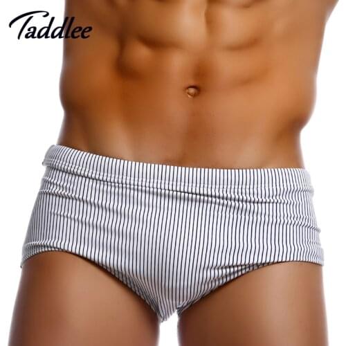 Taddlee Brand Sexy Mens Swimwear Swimsuits Swimming Boxer Trunks Surfing Board Shorts Low Waist Swim Brazilian Traditional Cut
