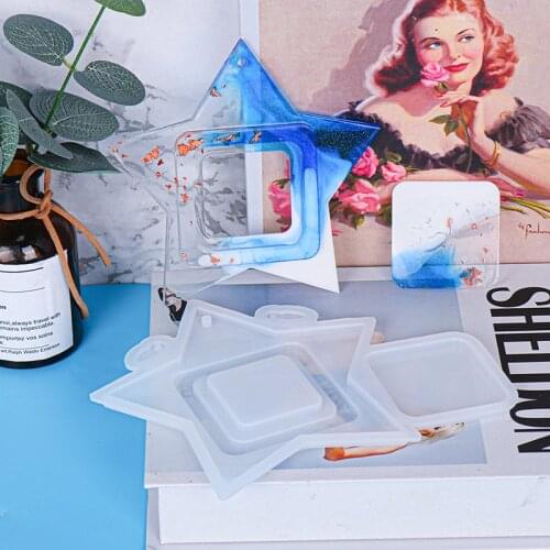 Photo Frame Resin Mold, Star Photo Frame Silicone Mold Epoxy Resin Photo Mold Personalized Gift Decoration Resin Craft DIY