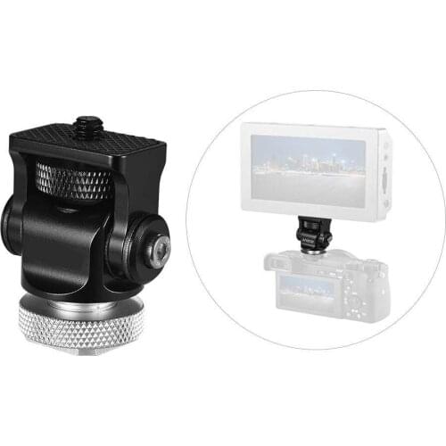 Hot Shoe Adjustable Mount Holder on-Camera Monitor Bracket Stand 1/4'' screw for Video Camera Monitor Fill light Flash Led Light