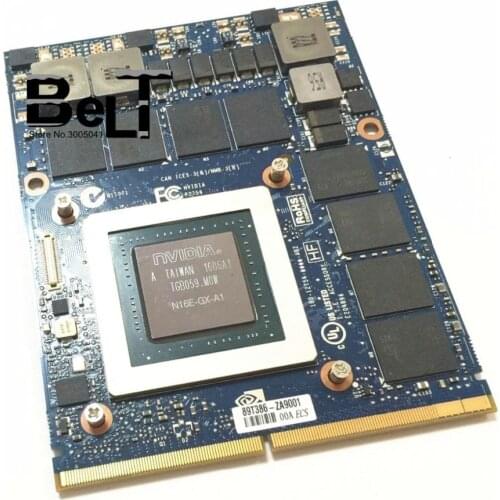 Original N16E-GX-A1 GTX 980M GTX980M 8G Graphic Video Card for Dell Alienware 18 M18X R2 R3 R4 /HP /MSI/ Clevo notebook