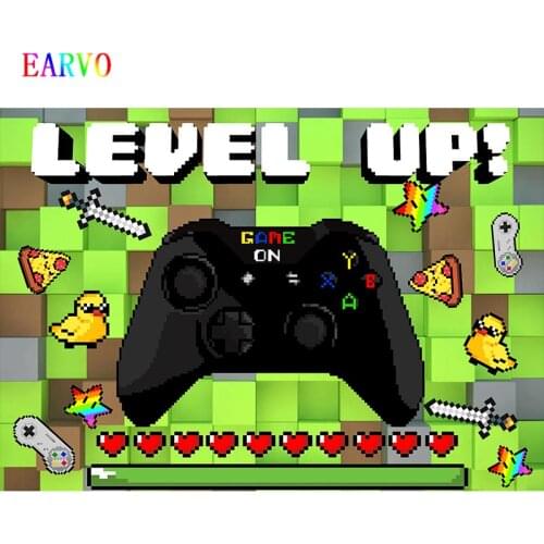 Game Handle Children Game photo Backdrop Baby Shower Boy Birthday Party Backdrop Photography Background Photophone Photocall