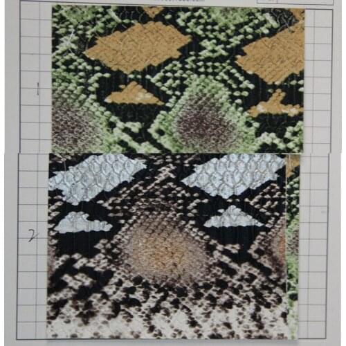 Snake grain leather embossed Serpentine PU leather luggage bags Crystal Serpentine leather