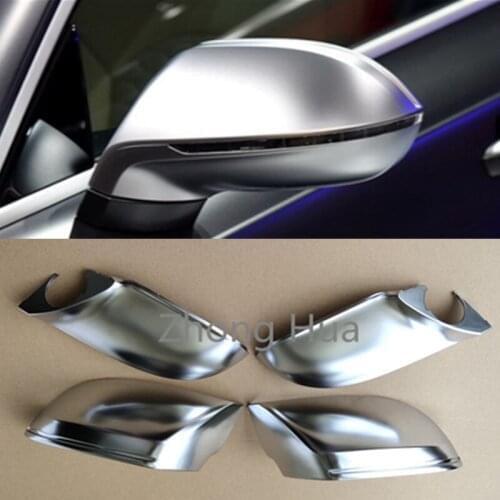 Car side Wing Cover For AUDI A7 S7 RS7 4G 2010-2018 ABS Chrome Rearview Rear View Mirror Replacement Trim Case Shell Cover