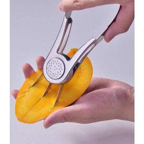Multi-function Stainless Steel Mango Dicing Cubes Special Knife Fruit Divider Mango Corer Mango Peeling Tools kichen Gadgets