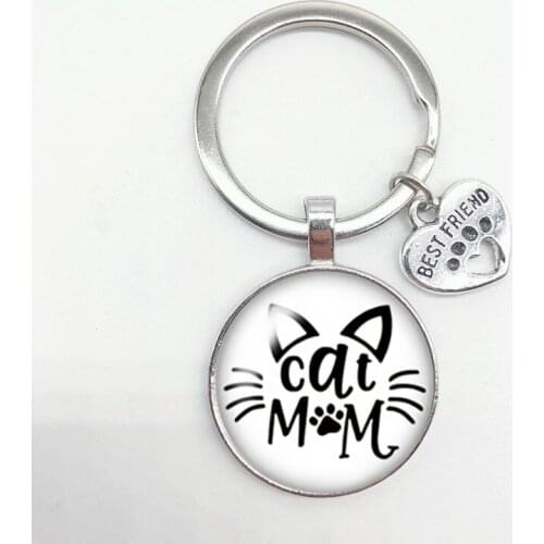 Fashion New Cute Kitten Puppy Key Ring Pet Puppy Kitten Friendship Keychain Friend Gift