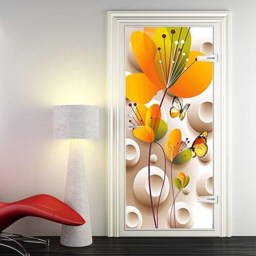 3D Door Sticker 90X200Cm Self Adhesive Wallpaper on the Doors DIY Renovation Waterproof Poster for Bedroom Bathroom Door