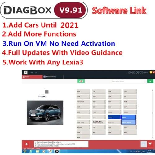 Newly V9.68 For Lexia 3 Diagbox 9.68 PP2000 Software for Lexia 3 FW921815C Diag box 9.68 for Citroen for Peugeot Car OBD2 Reader