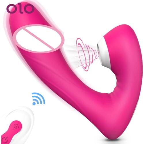 OLO G Spot Dildo Vibrator Vagina Sucking Vibrator Female Masturbation Clitoris Stimulator Oral Sex Suction Sex Toys for Women