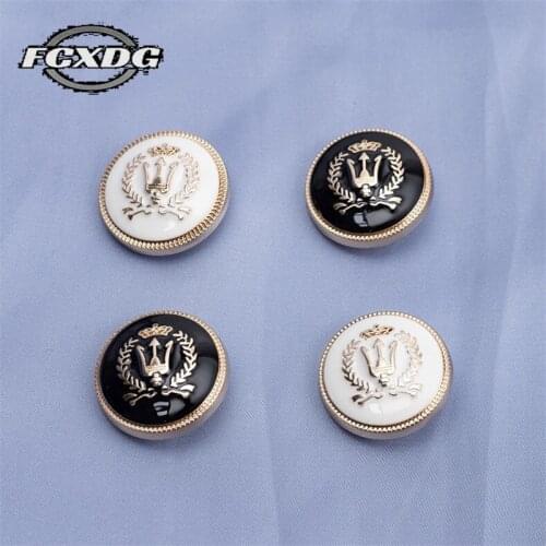 10pcs College Style Metal Golden Buttons Garment Coat Supplies for Sewing Buttons for Clothing Handmade DIY Jacket Coat Buttons