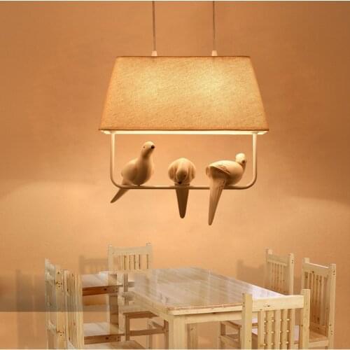 Modern Art LED Pendant lamp Creative bird pendant lighting fixture Simple Style Bird Pendant Lights for Dining Room