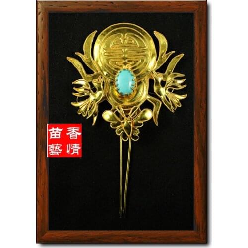 Traditional Antique Pinach Artwork Palace Use Silver Hair Stick Hanfu Accessories Movie or Bride Wedding Stage Performance Use