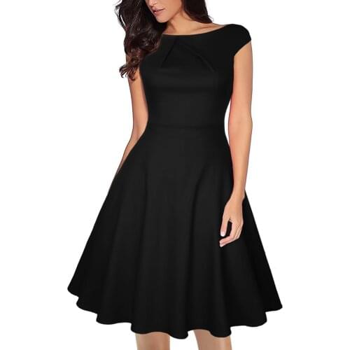 Summer Women Black Casual Dress Plus Size Short Sleeve O Neck Elegant Dresses For Women Clothing Vestidos Mujer Verano 2021