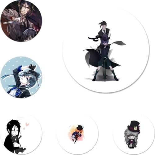 Japanese Anime Black Butler Icons Pins Badge Decoration Brooches Metal Badges For Backpack Decoration