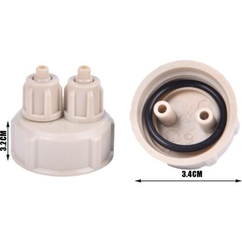 2pcs Aquarium Multifunction DIY CO2 System Kit Generator Bottle Cap Fish Tank Carbon Dioxide DIY Reactor Quick Screw Caps