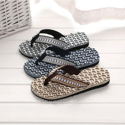 2021 Wholesale Summer Men Flip Flops Bathroom Slippers Men Casual EVA Shoes Fashion Summer Beach Sandals Size 40~44 WS10