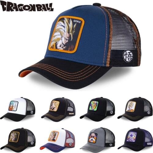 New Brand DRAGON BALL animation All Styles Snapback Cotton Baseball Cap Men Women Hip Hop Dad Mesh Hat Trucker Hat Dropshipping