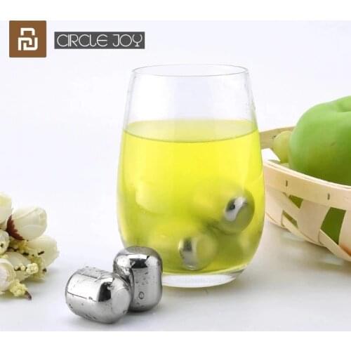 Xiaomi Circle Joy Ice Block 304 Stainless Steel Washable Block Reusable Use For Wine Juice and Various drinks