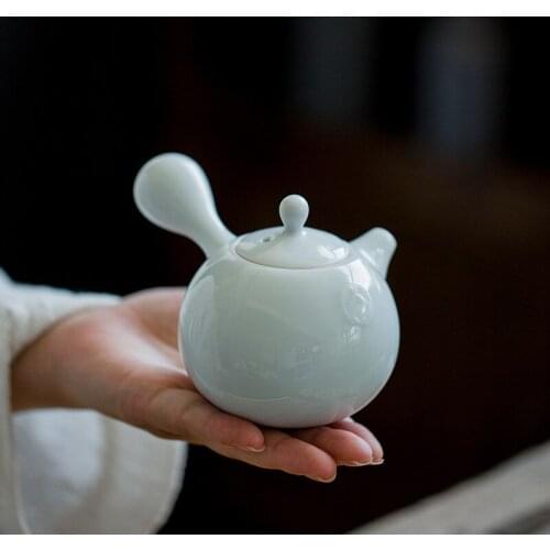 Celadon Teapot Japanese Kung Fu Tea Set Teapot Set Tea Pot Side Handle Pot Beam Pot