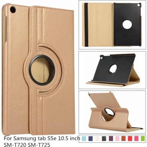 Tablet Case for samsung tab S5e 2019 Tablet for galaxy tab S5e 10.5 SM-T720 SM-T725 360 degree rotating Cover Case + pen + film