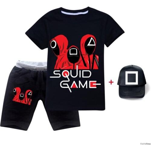 Girls Outfits Toddler Boys Clothing Set Boutique Kids Baby Girl Clothes Game Among Us Cartoon Featured Short Sleeve Suit