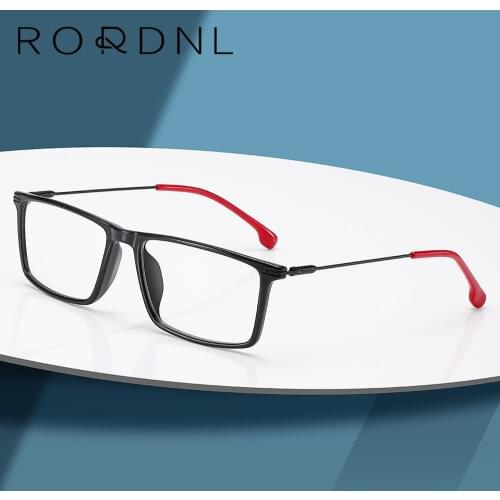 Myopia Optical Glasses Frame for Men Square Prescription Eyeglasses Frame Male Business Style TR90 Eyewear Frame Fashion Brand
