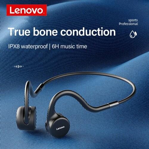 Lenovo X5 Bone Conduction Earphone BT 5.0 IPX8 Waterproof Swimming Noise Reduction 8G Build-in Memory Sport Running Headphone