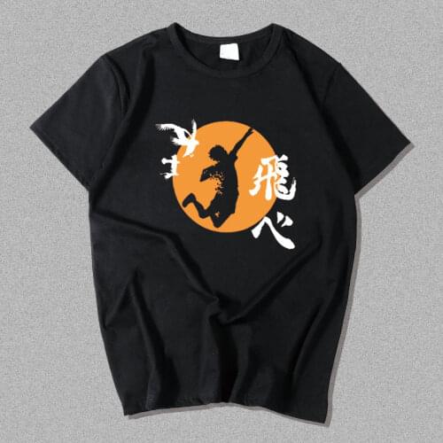 New Haikyuu Karasuno Hinata Smash cosplay T-Shirt Men Cotton T Shirt Anime Bokuto Oya Manga Volleyball Short Sleeve Tees