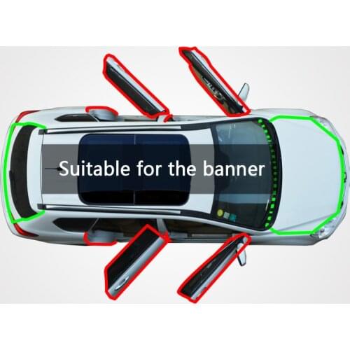Suitable for Beijing Zhanqi automobile door edge crack dust-proof wind-water collision sound insulation sealing strip