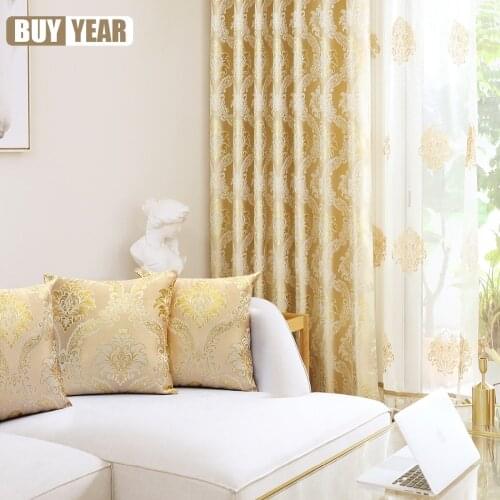 European Style Golden Royal Jacquard Cushion Luxury Throw Decoration Home Sofa cushions