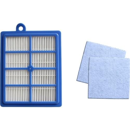 Washable 1PCS dust Hepa Filter H12 H13+2PCS Motor cotton filter for Philips Electrolux AEG Vacuum Cleaner replacement parts
