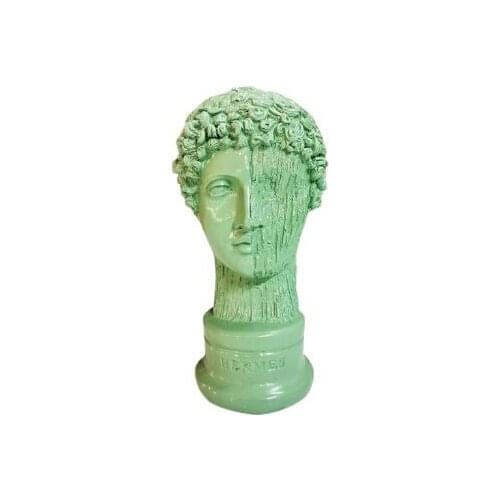 EU HOME DECORATION AROSE GREEN HERMES BÜST HOME OFFICE DECOR