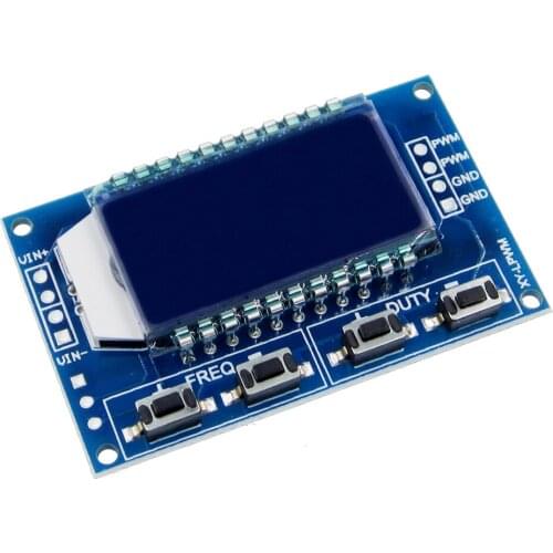 XY-LPWM Signal Generator LCD Display Module Output PWM Pulse Frequency Duty Cycle Adjustable Display Modules 1Hz-150Khz 3.3V-30V
