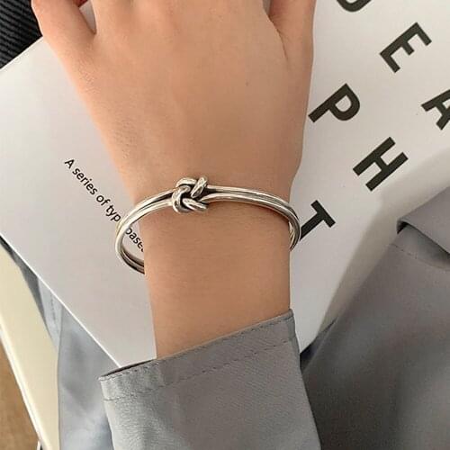 The New Tide Restoring Ancient Ways Knot Geometrical Irregular Shape Women Contracted Fashion Bracelets