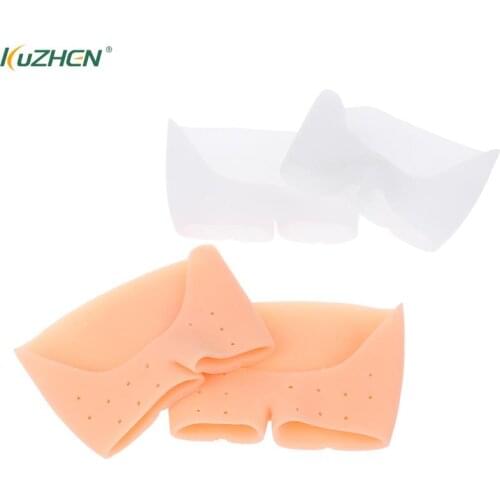 1 Pair Silicone Toe Sleeve Foot Protection High Heels Hallux Valgus Gel Protective Protector Care Tool Massge Toe Pad