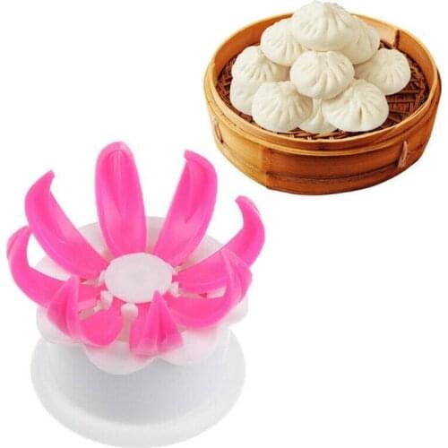 1 PC Chinese Baozi Mold Steamed Stuffed Bun Making Mould Pastry Pie Dumpling Maker DIY Baking and Pastry Tool Random Color