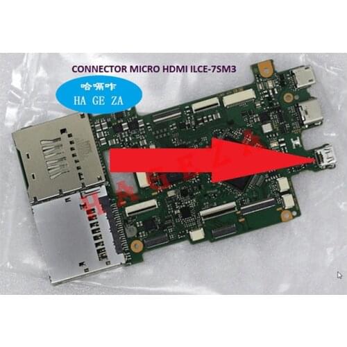 2pcs New Original Micro HDMI connector for Sony ILCE-7SM3 A7 A7M3 A7II Camera Replacement Repair Part