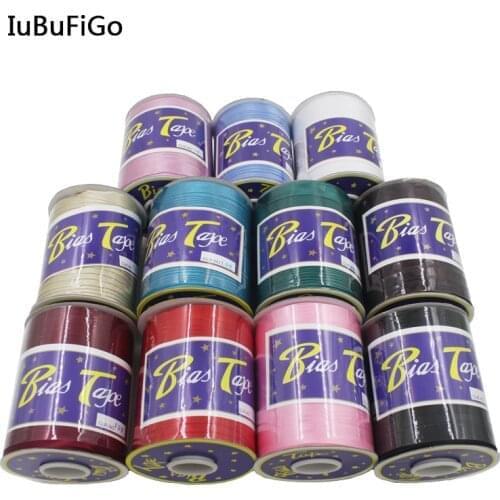 Custom 15 rolls x 100Yards Polyester 5/8"(15mm) Satin Bias Tape Ribbon Binding