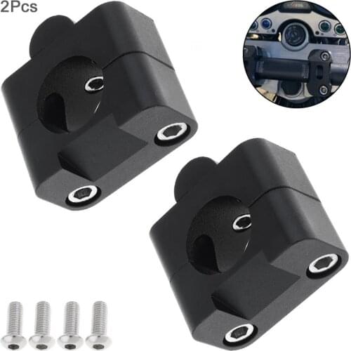 2pcs 5.5CM X 5CM X 3CM Universal Aluminum alloy Motorcycle Handlebar Mounting Fixture Adapter