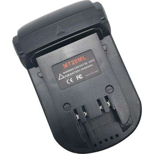 Mt20Ml Battery Converter Adapter For Makita 18V/20V Li-Ion Battery Bl1830 Bl1860 Bl1815 For Milwaukee M18 Li-Ion Battery