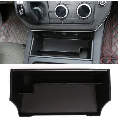 ABS Car Styling for Land Rover Defender 110 2020-21 Black Car Central Storage Armrest Box Storage Box Phone Box Car Accessories
