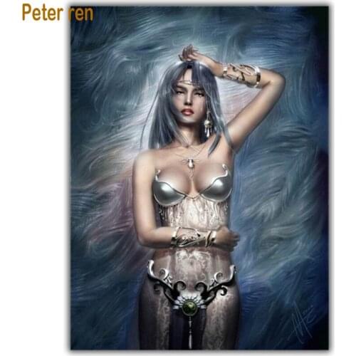 Diy Diamond painting cross stitch Full round\square 5 diamond mosaic Arts and Crafts diamond embroidery "Korean beauty photos"