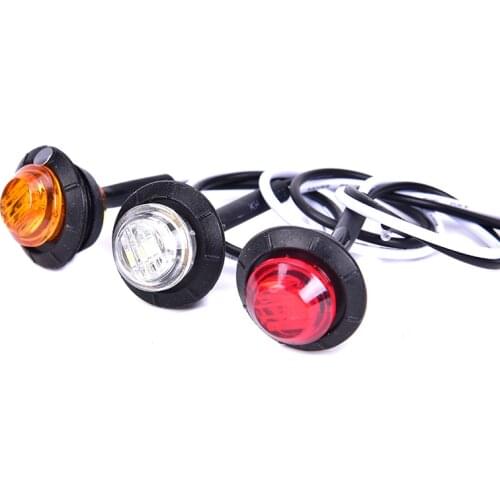 1PC 12v Trailer Truck Clearance Led Side Marker Turn Signal Indicator Light