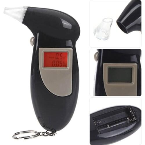 KKmoon Breath Alcohol Tester Digital LCD Backlit Display Breathalyzer Audible Alert GHX-A68S Digital Exhalation Alcohol Tester