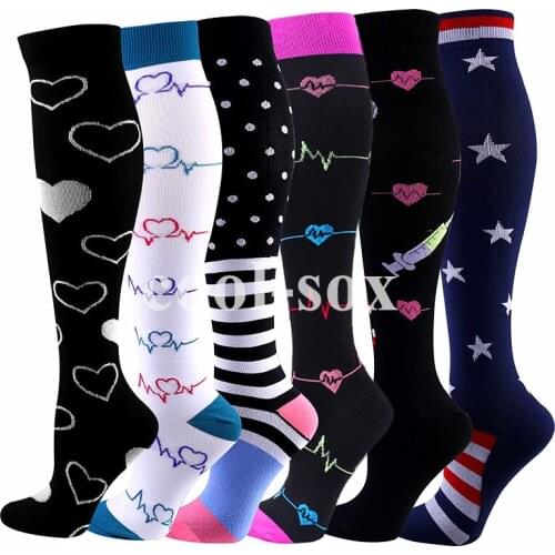 Dropship Compression Socks Best for Medical Edema Diabetes Varicose Veins Wholesales Multi Pairs Nursing Running Fitness Socks