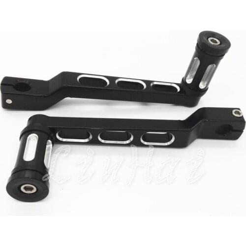 Motorcycle CNC Edge Cut Heel/Toe Shift Lever with Shifter Peg For Harley Touring Softail Glide